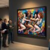 Girls in mid-stride, their bodies adorned with colorful sashes and beaded necklaces · 1 PNG Image · 10000×6711 px · 300 DPI · Instant Download
