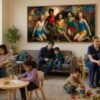 Five children dancing together in a burst of color and motion · 1 PNG Image · 10000×5626 px · 300 DPI · Instant Download