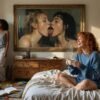 Two women facing each other in a very intimate, close-up composition · 1 PNG Image · 10000×5626 px · 300 DPI · Instant Download